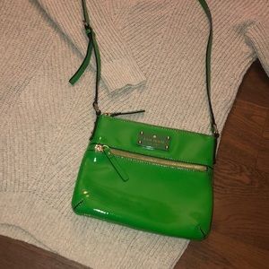 GREEN KATE SPADE CROSSBODY PURSE